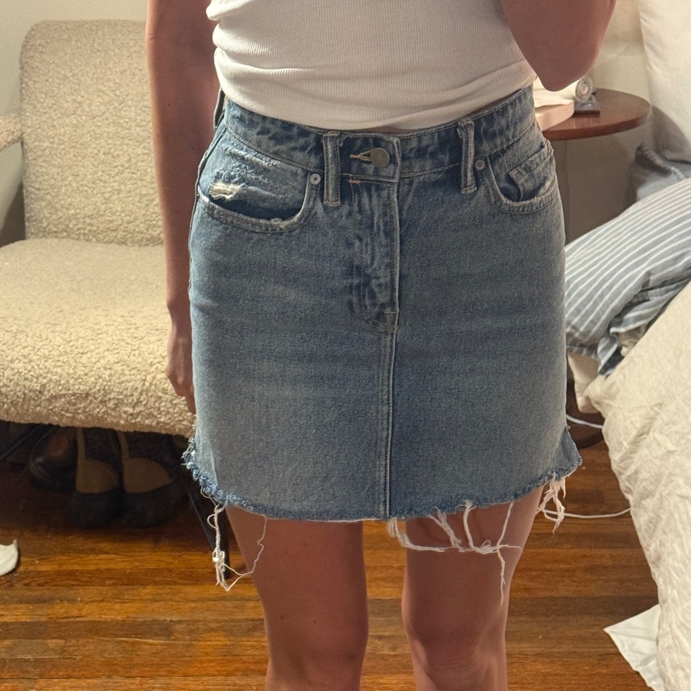 All Saints Denim Mini Skirt